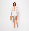 Short Con Bolsillos En Combinacion