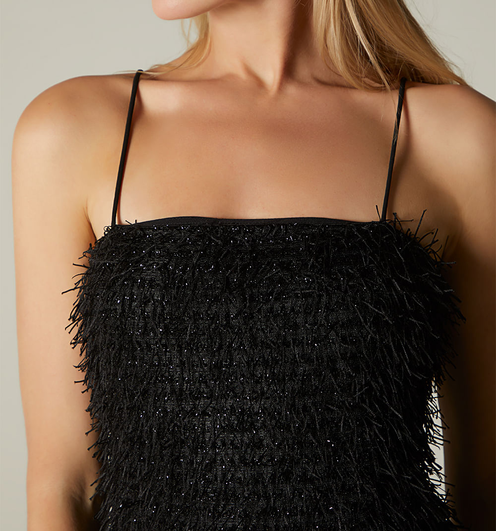 Vestido Croto Flecos