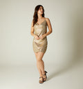 Vestido Corto Tiras Escote Pelicano Fren