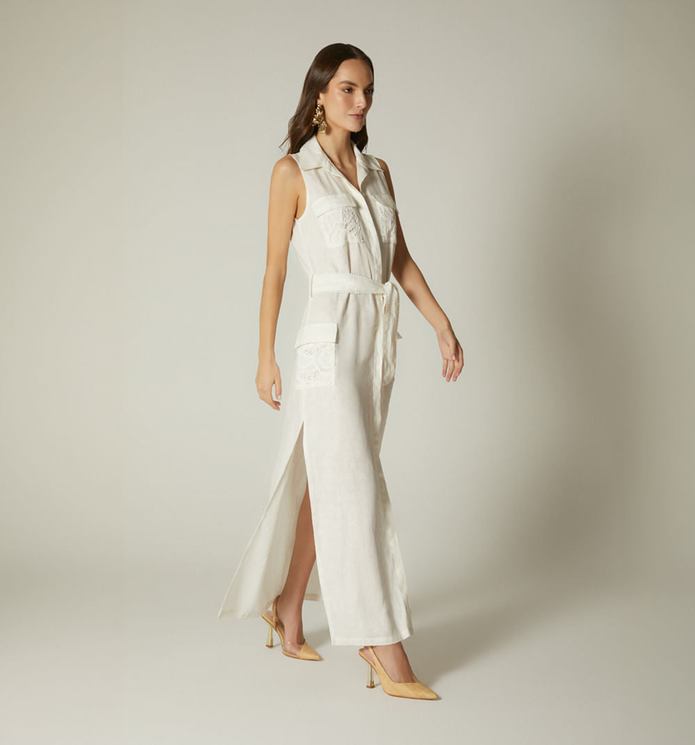 Vestido Midi Sisa - Natural