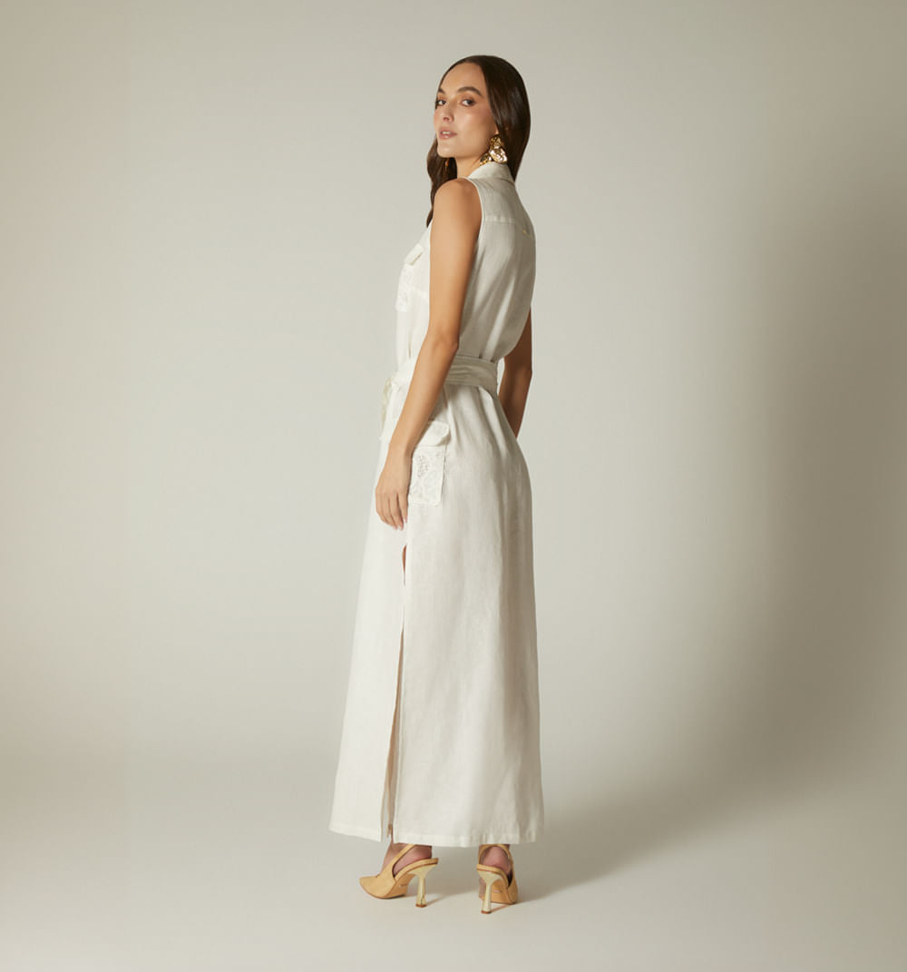 Vestido Midi Sisa - Natural